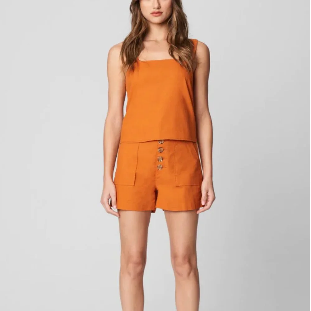 NWT BlankNYC Fire Cracker Tie Back Crop Top - Picture 3 of 9